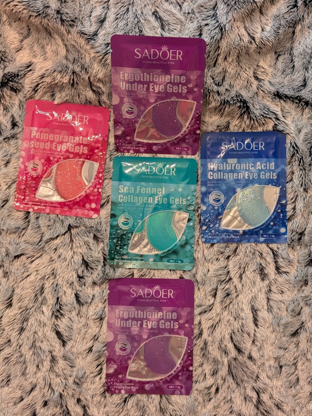 Hydrating Eye Gel Patches — Assorted Pink, Purple, Teal, Blue